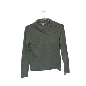 Geneva Olive Pullover Cashmere Sweater